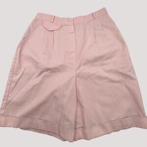 Vintage Norton McNaughton Pink High Waist Chino Shorts Size 6